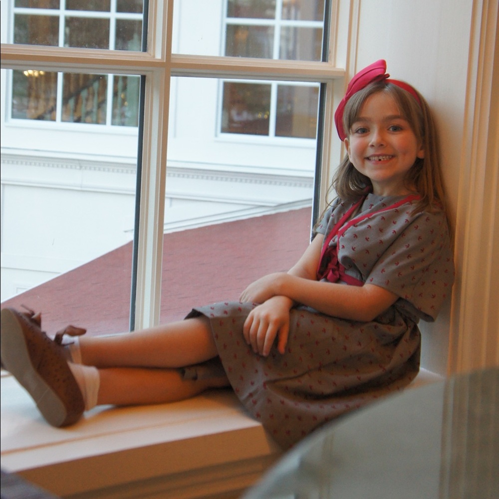 Girls Bettie Page Retro Dress with Caplet